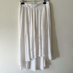 TALULA Aritzia Small White High Low Skirt Fairy Whimsy Ballet Coquette
